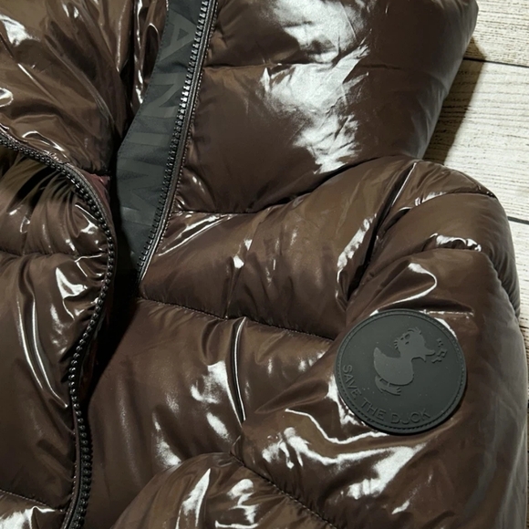 Save The Duck - Isla Puffer - Espresso Brown - M/L NWOT - Picture 12 of 12